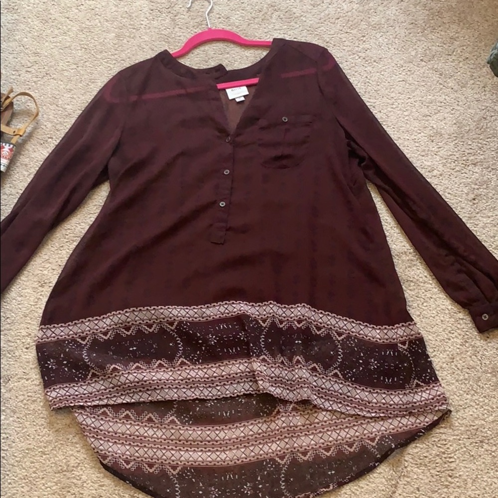 Long sleeve blouse
